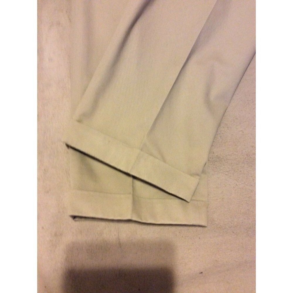 Brooks Brothers 346 Advantage Chino Elliot Pleated Beige Khaki Pants Men's 36x34 - Picture 9 of 11
